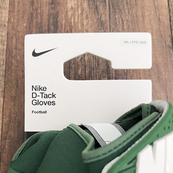 Nike D-Tack 7.0 Lineman Football Gloves Padded Green Mens Size 3XL FN0271-303 - Picture 6 of 11
